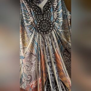 Bohemian Sleeveless Maxi Dress - Multicolor Apt 9 Size Large Maxi Dress
